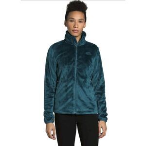 The North Face Osito Fuzzy Fleece Full Zip Jacket Deep Teal Sz. M